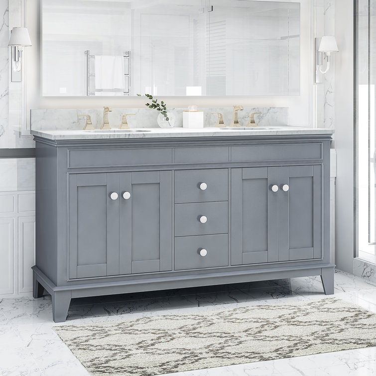 Charlton Home® Larosa 61" Double Bathroom Vanity Set Wayfair